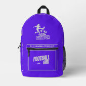 Fußball, Fußballspielerin, Mannschaft, Geschenk Du Bedruckter Rucksack (Vorderseite)