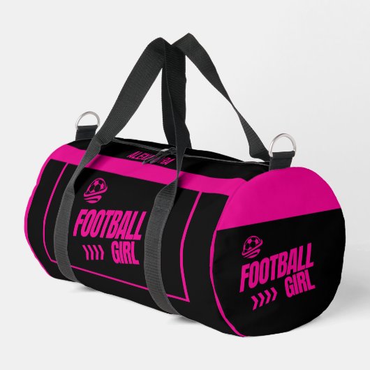 Fußball, Fußballspielerin, Team, Geschenk Duffle Bag (Linke Seite)