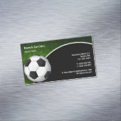 Fußball | Fußballsporttrainer Magnetische Visitenkarte (Beispiel)