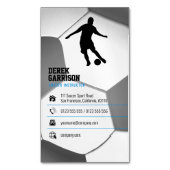 Fußball | Fußballsporttrainer Magnetische Visitenkarte (Vorderseite Vertikal)