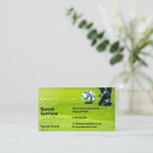 Fußball | Fußballsporttrainer Visitenkarte (Stehend Vorderseite)