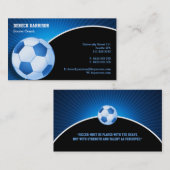 Fußball | Fußballsporttrainer Visitenkarte (Vorne/Hinten)