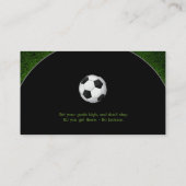 Fußball | Fußballsporttrainer Visitenkarte (Rückseite)