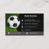 Fußball | Fußballsporttrainer Visitenkarte (Vorderseite)