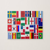 FUSSBALL-FUSSBALLTEAM FLAGS 2018 PUZZLE (Horizontal)