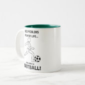 Fußball Fußballtrainer Fußball Fußball Fußball Fuß Zweifarbige Tasse (Vorderseite Links)