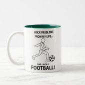 Fußball Fußballtrainer Fußball Fußball Fußball Fuß Zweifarbige Tasse (Links)