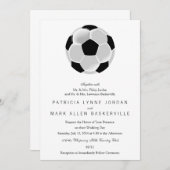 Fußball Futbol Ball Einladung (Vorne/Hinten)