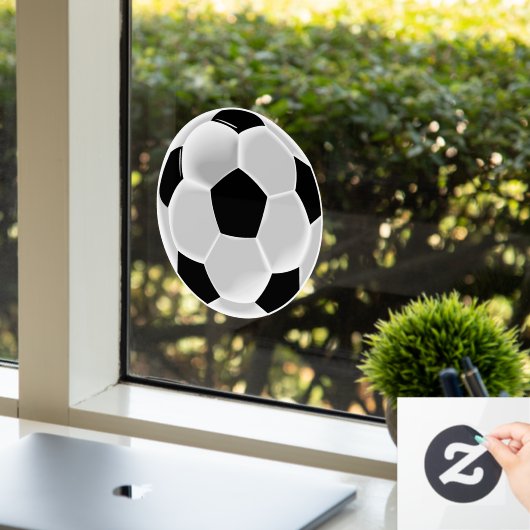 Fußball Futbol Ball Fensteraufkleber (Büro)