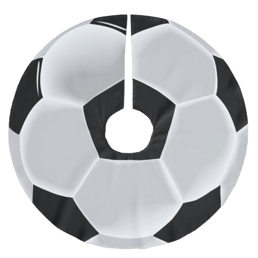 Fußball-Futbol-Ball Polyester Weihnachtsbaumdecke (Vorderseite)