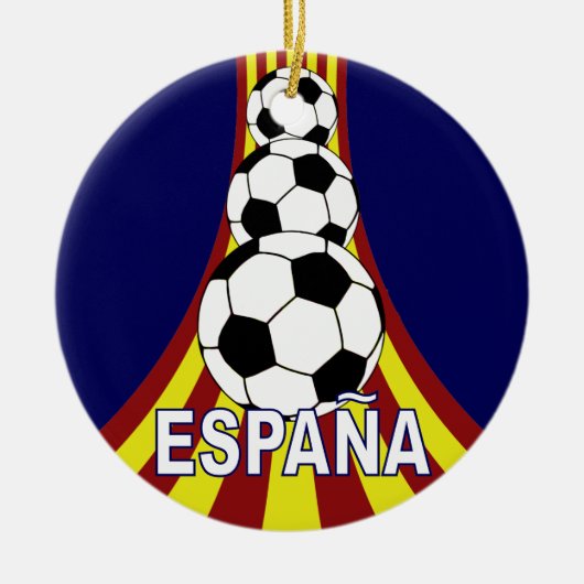 Fußball Fútbol Espana Spanien Keramikornament (Vorne)