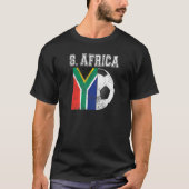 Fußball Futbol Football Flag Südafrika T-Shirt (Vorderseite)