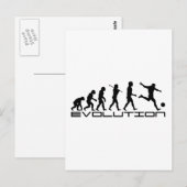 Fußball Futbol Sport Evolution Kunst Postkarte (Vorne/Hinten)