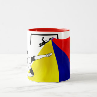 Fußball (Futbol) Zweifarbige Tasse