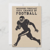 Fußball Game Day Sports Big Watch Party Einladung (Rückseite)