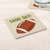 Fußball Game Day Super Fan Rechteckiger Pappuntersetzer (angewinkelt)