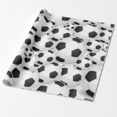 Fußball ganz über giftwrap geschenkpapier (Ungerollt)