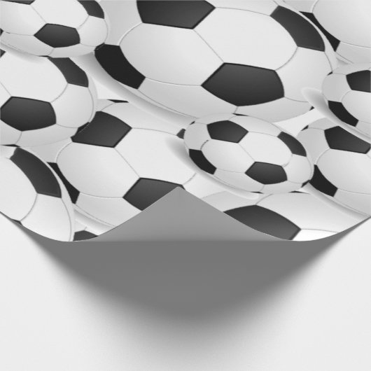 Fußball ganz über giftwrap geschenkpapier (Ecke)