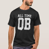Fußball Ganze Zeit QB Quarterback Kinder Jungen Va T-Shirt (Vorderseite)