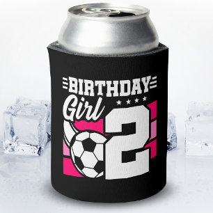 Fußball - Geburtstag - 2 Jahr alt Mädchen - 2. Geb Dosenkühler