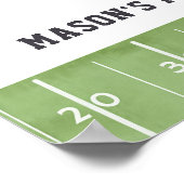 Fußball Geburtstag, Autograph, mein Ball Autograph Poster (Ecke)