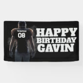 Fußball Geburtstag Custom Indoor Vinyl Banner (Horizontal)