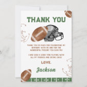 Fußball Geburtstag Dankeskarte (Vorderseite)