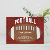 Fußball Geburtstag Einladung (Stehend Vorderseite)