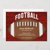 Fußball Geburtstag Einladung (Vorne/Hinten)