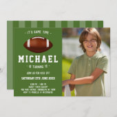 Fußball Geburtstag Einladung (Vorne/Hinten)