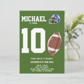 Fußball Geburtstag Einladung (Stehend Vorderseite)