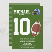 Fußball Geburtstag Einladung (Vorne/Hinten)