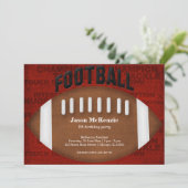 Fußball Geburtstag Einladung (Stehend Vorderseite)