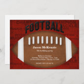 Fußball Geburtstag Einladung (Vorne/Hinten)