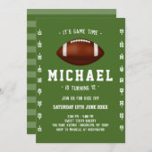 Fußball Geburtstag Einladung (Vorne/Hinten)