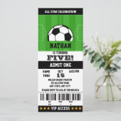 Fußball-Geburtstag Einladung (Stehend Vorderseite)