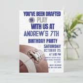 Fußball Geburtstag Einladung (Stehend Vorderseite)