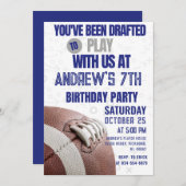 Fußball Geburtstag Einladung (Vorne/Hinten)