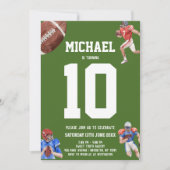 Fußball Geburtstag Einladung (Vorderseite)