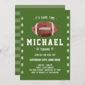 Fußball Geburtstag Einladung (Vorne/Hinten)