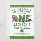 Fußball Geburtstag Einladung Fußball 1. Geburtstag (Vorderseite)