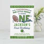 Fußball Geburtstag Einladung Fußball 1. Geburtstag (Stehend Vorderseite)