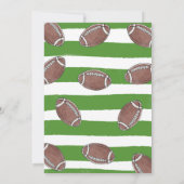 Fußball Geburtstag Einladung Fußball 1. Geburtstag (Rückseite)