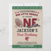 Fußball Geburtstag Einladung Fußball 1. Geburtstag (Vorderseite)