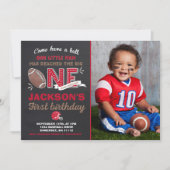 Fußball Geburtstag Einladung Fußball 1. Geburtstag (Vorderseite)