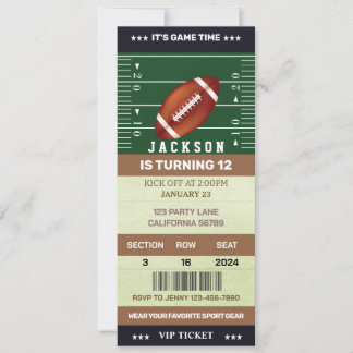 Fußball Geburtstag Einladung Fußball Ticket Party
