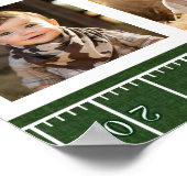 Fußball Geburtstag Erstes Jahr Foto Meilenstein Ze Poster (Ecke)