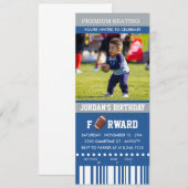 Fußball Geburtstag | Foto Birthday Einladung (Vorne/Hinten)