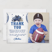 Fußball Geburtstag Foto Danke Karte (Vorderseite)