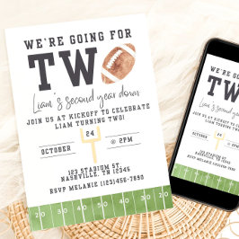 Fußball Geburtstag, Fußball Einladung zweite Gebur